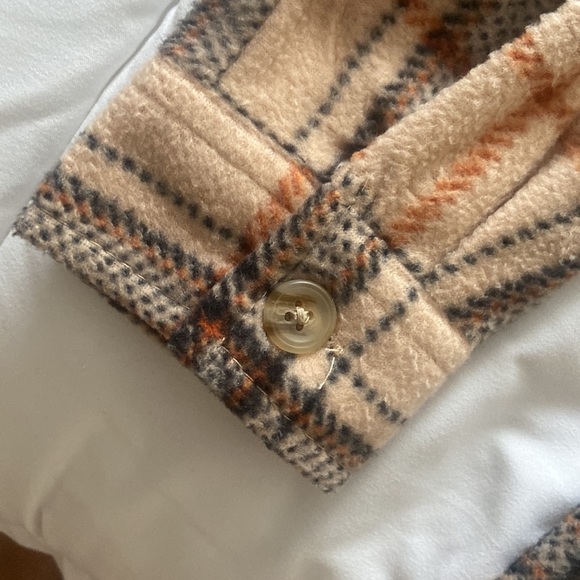 Selling Just Polly Plaid Collared Button Up Shirt (Super Soft) - Picture 3 of 5